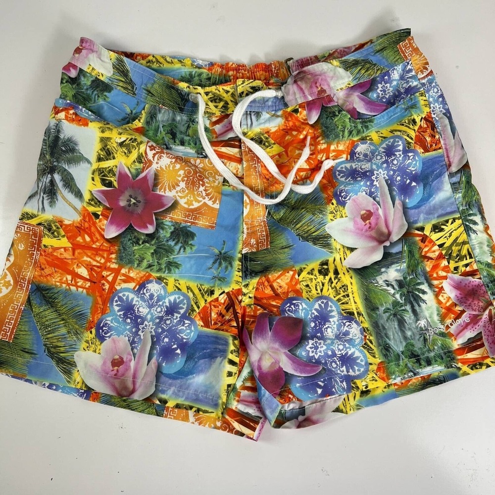 BodyGlove‎ Girls Floral Shorts Trunks Surf Board Beach Drawstring Pockets XL